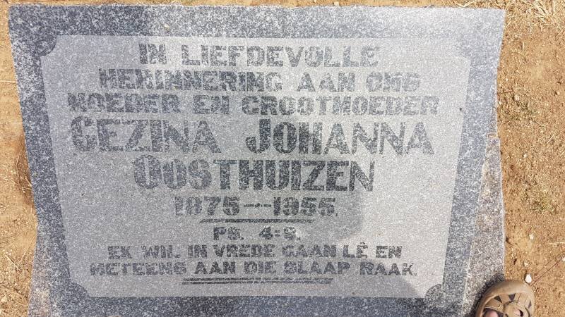 OOSTHUIZEN Gezina Johanna 1875-1955