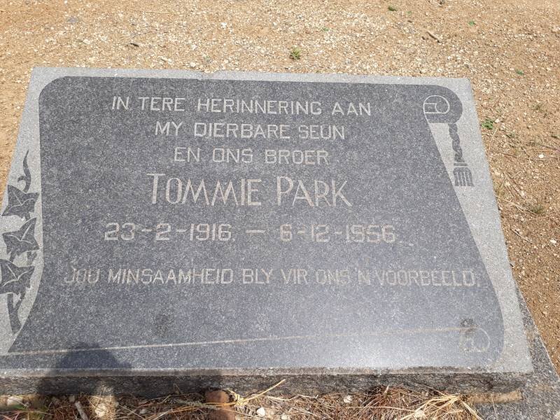 PARK Tommie 1916-1956