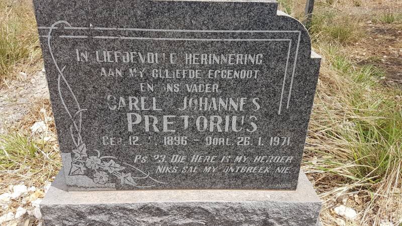 PRETORIUS Carel Johannes 1896-1971