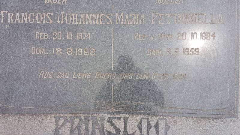 PRINSLOO Francois Johannes 1874-1968 &amp; Maria Petronella 1884-1959
