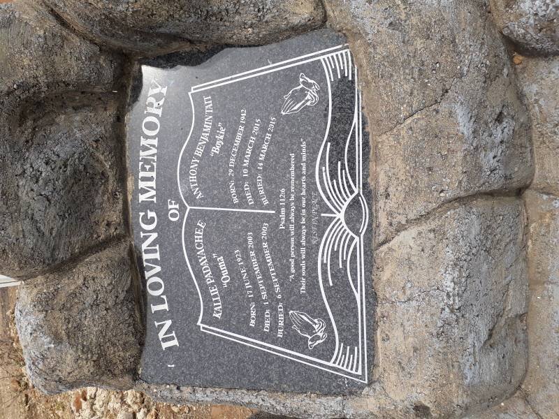 PADAYACHEE Kallie 1923-2003 :: TAIT Anthony Benjamin 1942-2015