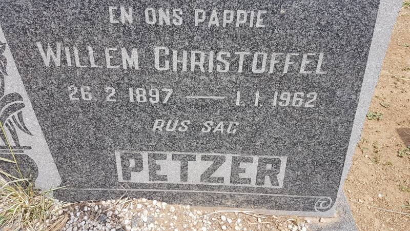 PETZER Willem Christoffel 1897-1962