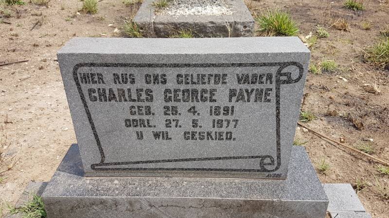 PAYNE Charles George 1891-1977