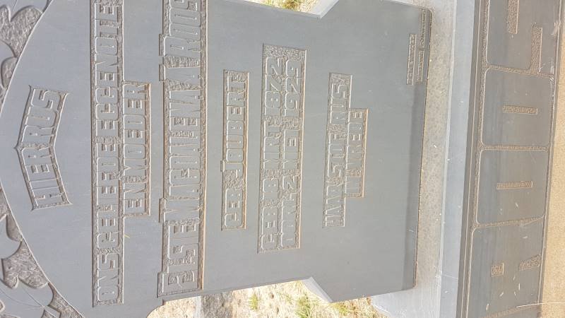 ROOS Elsie Magdalena A. nee JOUBERT 1872-1929