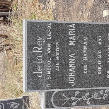 REY Johanna Maria, de la nee HAMMAN 1893-1971