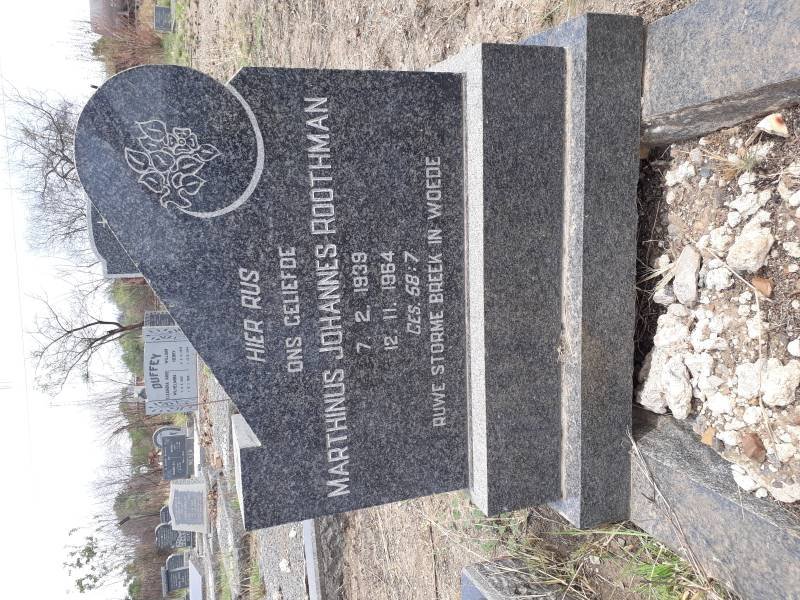 ROOTHMAN Marthinus Johannes 1939-1964