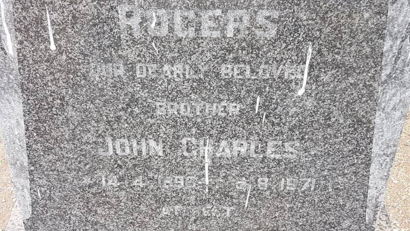 ROGERS John Charles 1896-1971