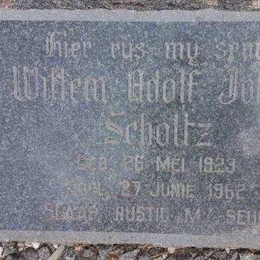 SCHOLTZ Willem Adolf Johan 1923-1962