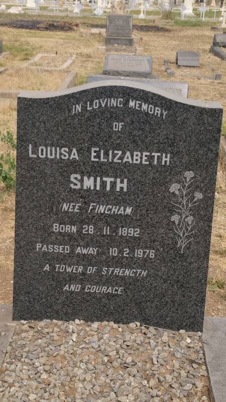 SMITH Louisa Elizabeth nee FINCHAM 1892-1976