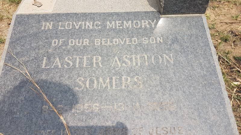 SOMERS Laster Ashton 1956-1956