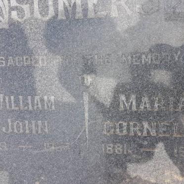 SOMERS William John 1869-19?7 &amp; Maria Cornelia 1881-1967