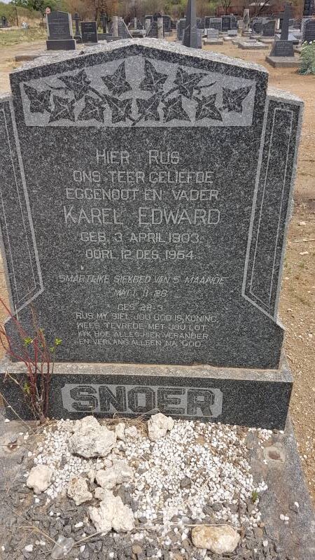 SNOER Karel Edward 1903-1954