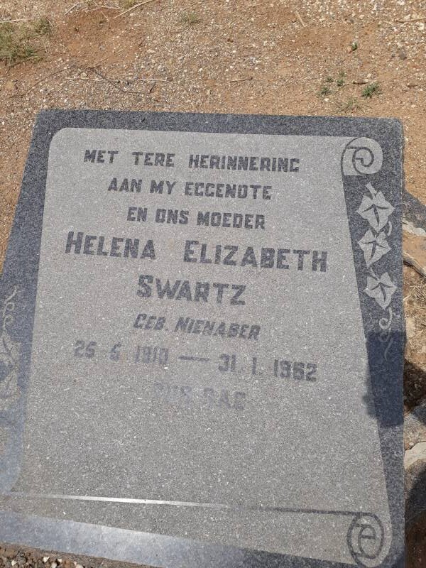 SWARTZ Helena Elizabeth nee NIENABER 1910-1962