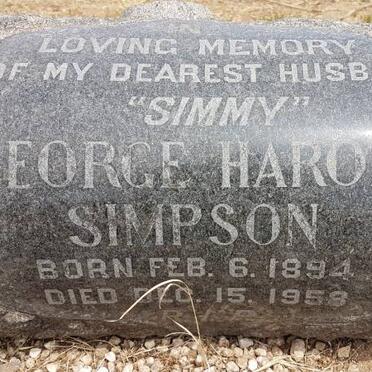 SIMPSON George Harold 1894-1958