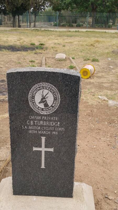 TURBRIDGE C.B. -1918