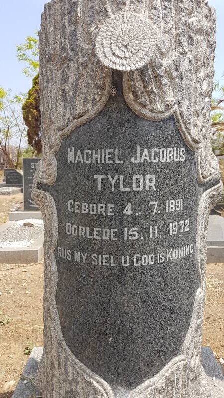 TYLOR Machiel Jacobus 1891-1972