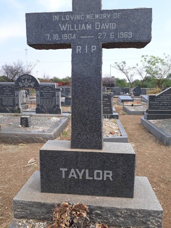 TAYLOR William David 1904-1969
