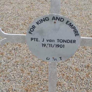 TONDER J., van -1901