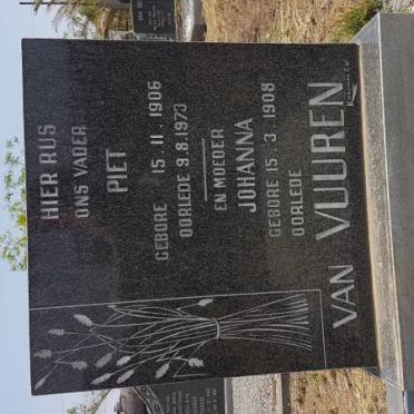 VUUREN Piet, van 1906-1973 &amp; Johanna 1908-