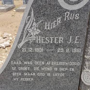 VENTER Hester J.E. 1931-1961