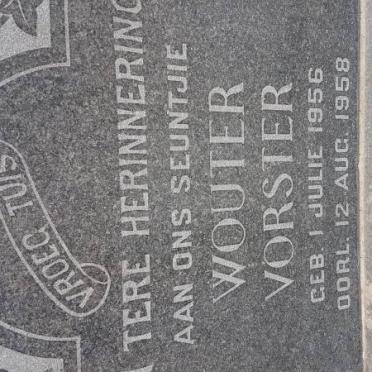 VORSTER Wouter 1956-1958