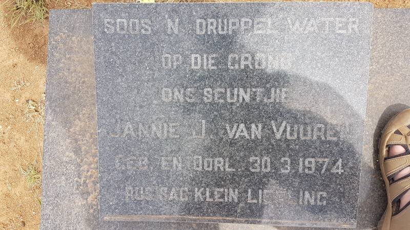 VUUREN Jannie J., van -1974