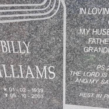 WILLIAMS Billy 1939-2003