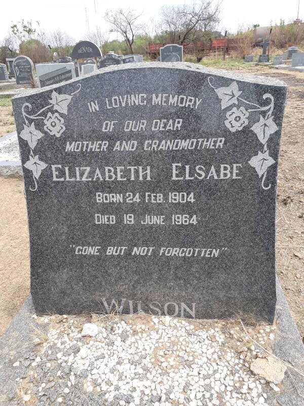 WILSON Elizabeth Elsabe 1904-1964