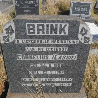 BRINK Cornelius  1908-1968