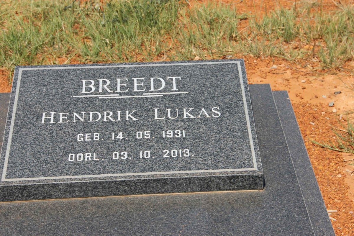 BREEDT Hendrik Lukas 1931-2013
