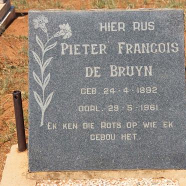 BRUYN Pieter Francois, de 1892-1961