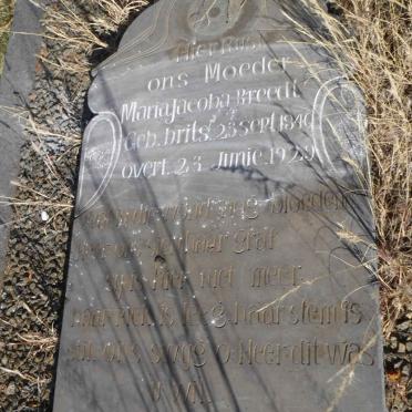 BREEDT Maria Jacoba nee BRITS 1846-1929