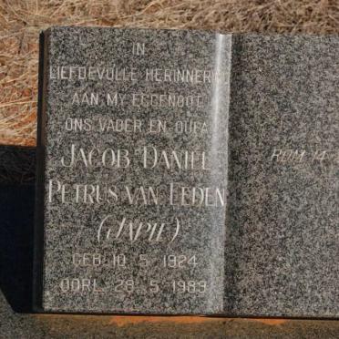 BREYTENBACH Jacob Daniel Petrus van Eeden 1924-1989 &amp; Susara Jacoba STEPHENS 1930-