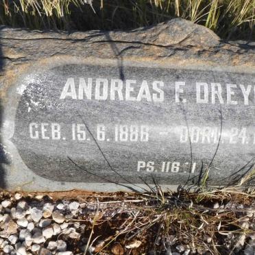 DREYER Andreas F. 1886-1967