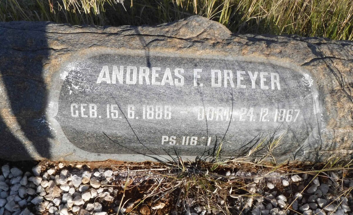 DREYER Andreas F. 1886-1967