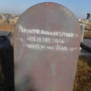 FOURIE Hendrik Johannes 1856-1928