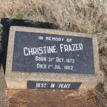 FRAZER Christine 1872-1962