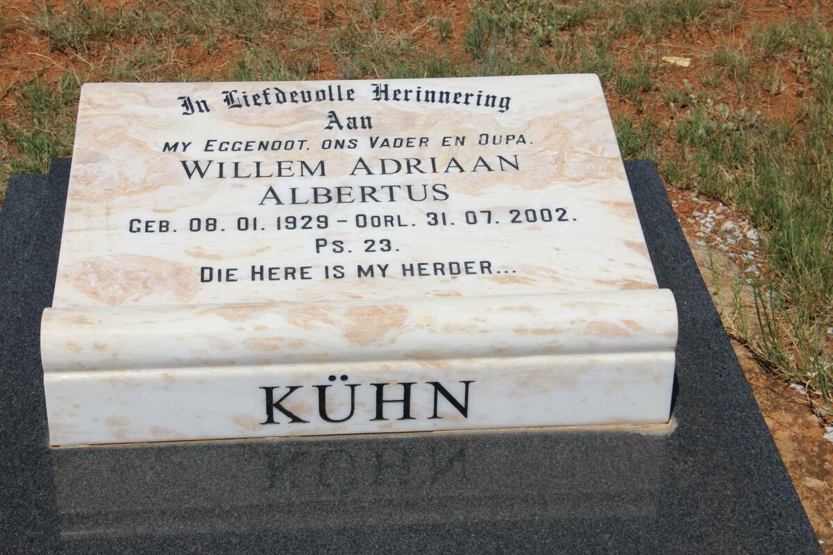 KUHN Willem Adriaan Albertus 1929-2002