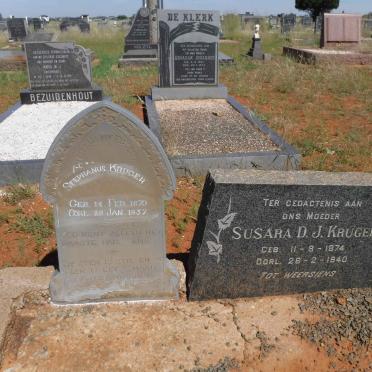 KRUGER Stephanus 1870-1937 &amp; Susara D.J. 1874-1940