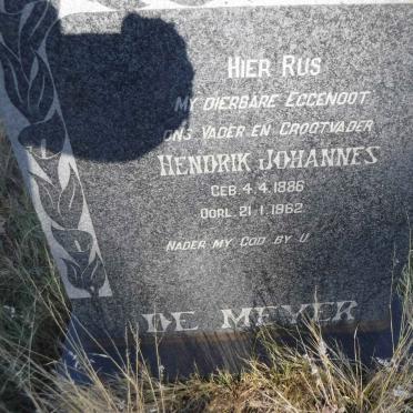 MEYER Hendrik Johannes, de 1886-1962