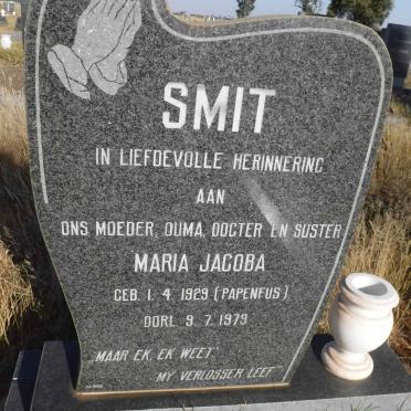 SMIT Maria Jacoba nee PAPENFUS 1929-1979