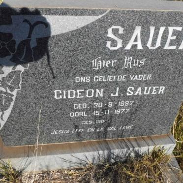 SAUER Gideon J. 1887-1977