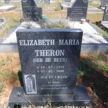 THERON Elizabeth Maria nee DE BEER 1919-2000