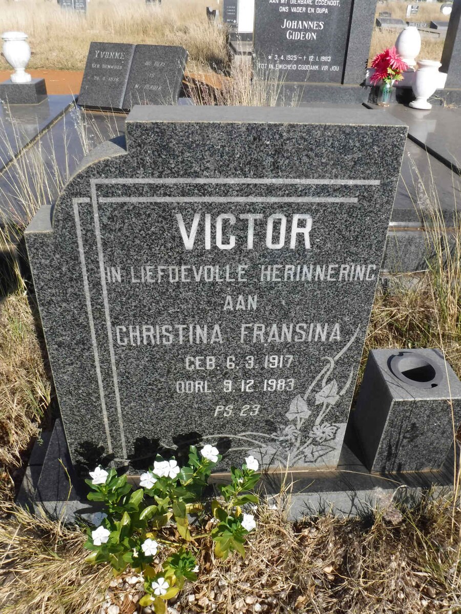 VICTOR Christina Fransina 1917-1983
