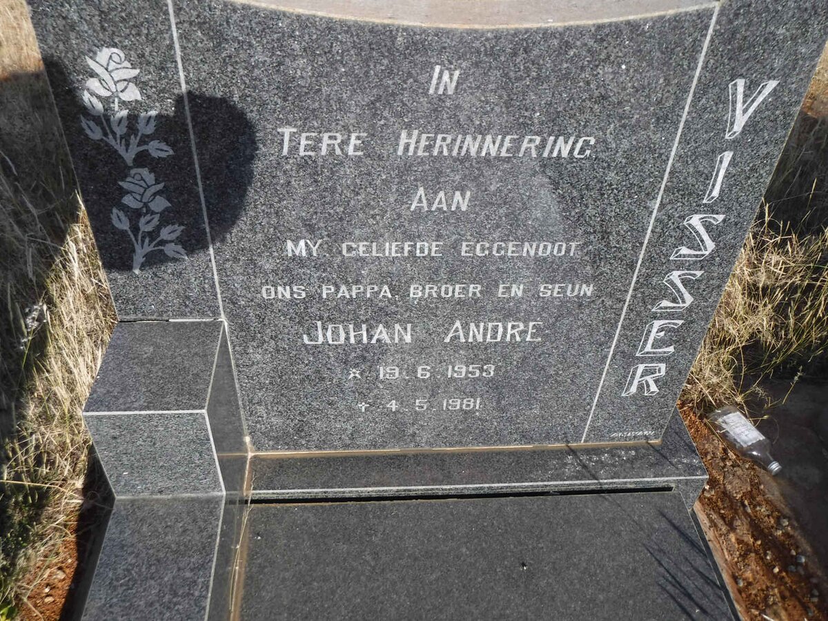 VISSER Johan Andre 1953-1981