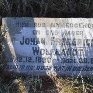 WOLFAARDT Johan Frederick 1890-1934