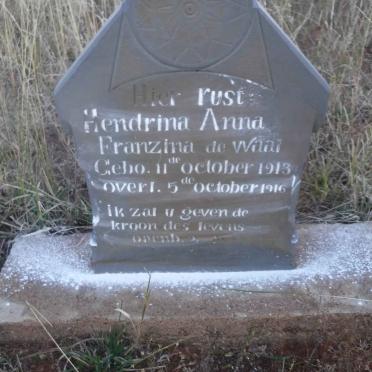 WAAL Hendrina Anna Franzina, de 1913-1916