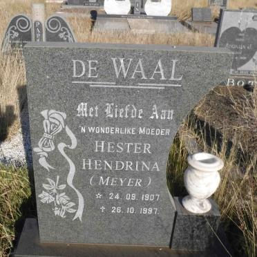 WAAL Hester Hendrina, de nee MEYER 1907-1997