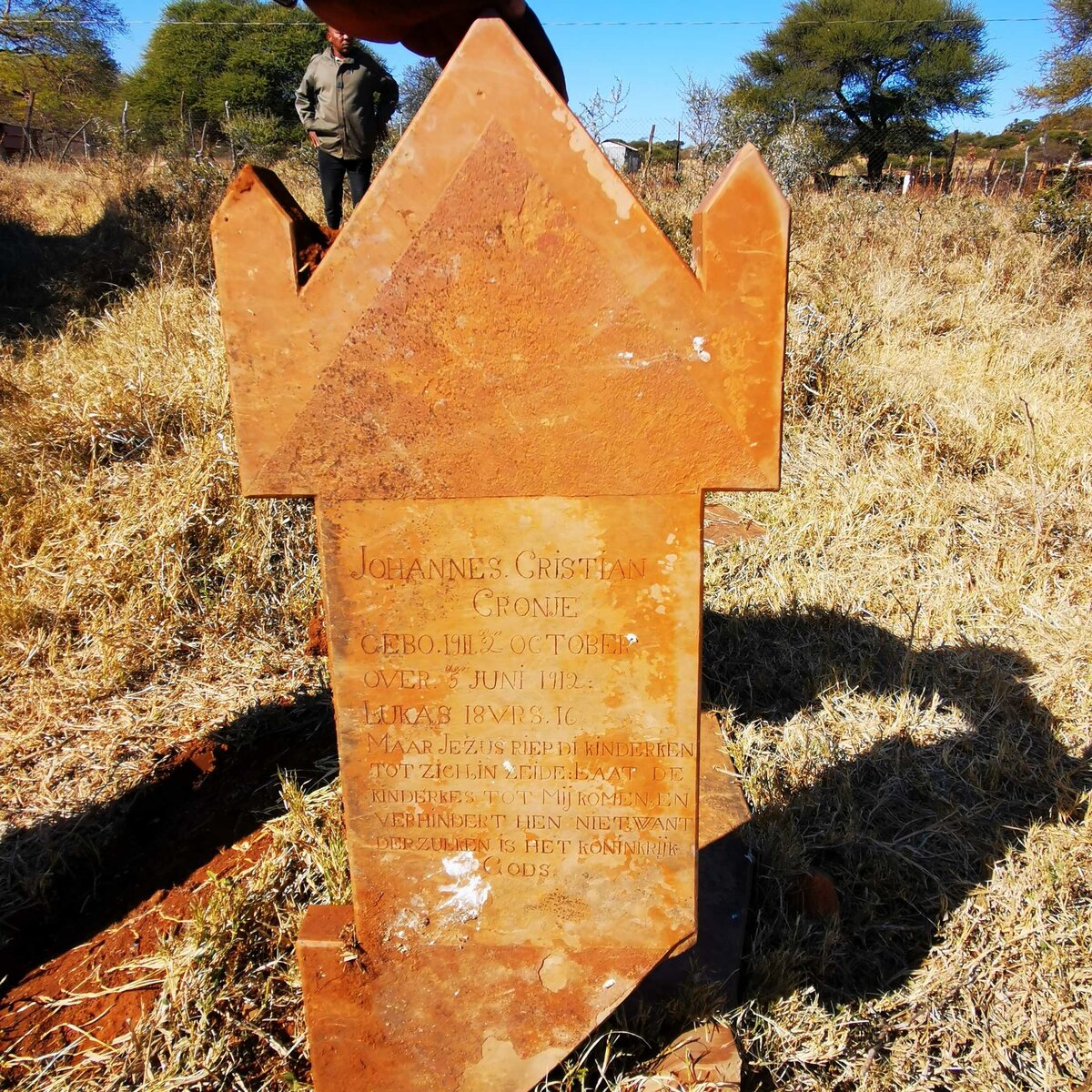 CRONJE Johannes Cristian 1911-1912