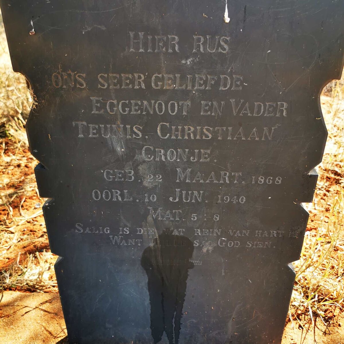 CRONJE Teunis Christiaan 1868-1940